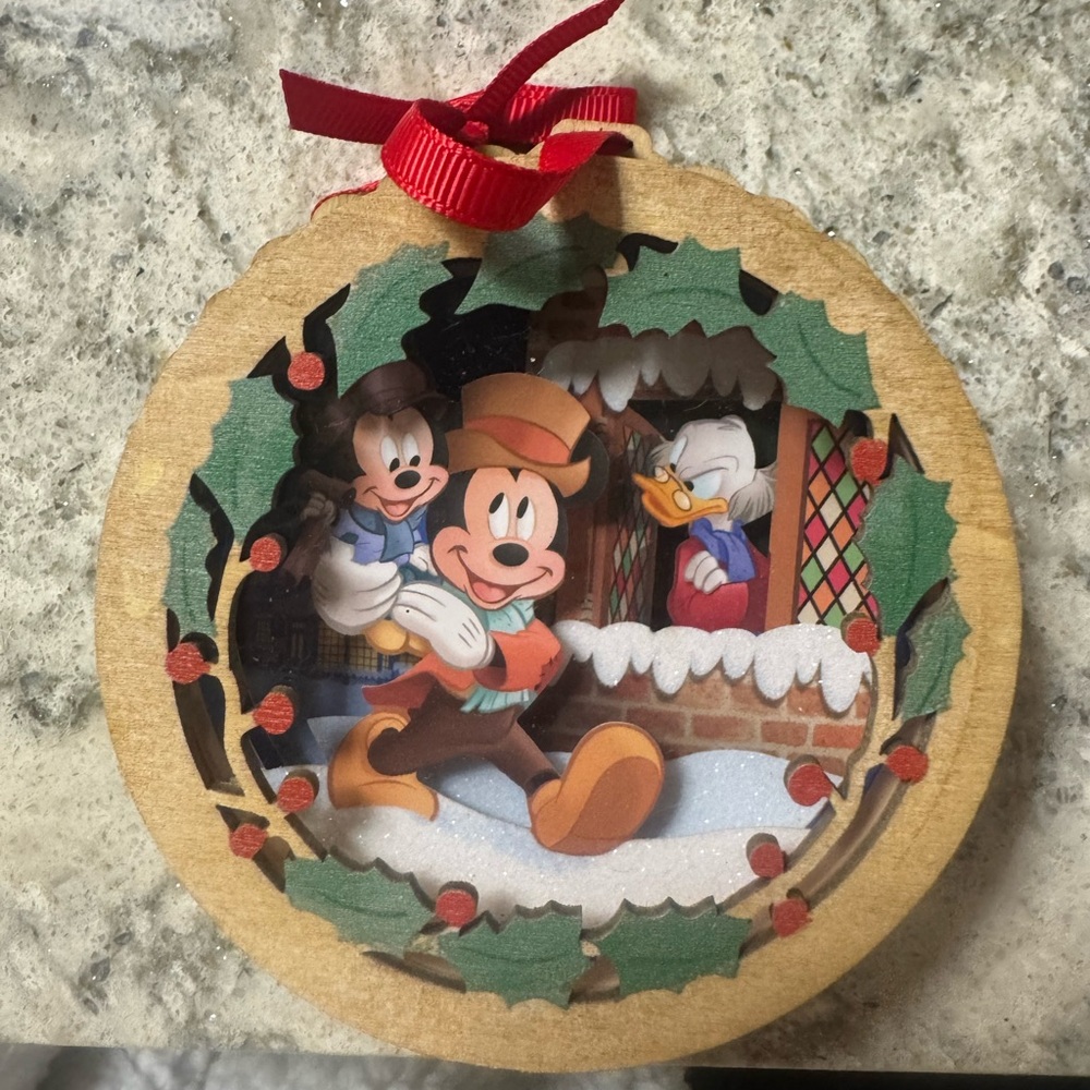Hallmark Disney’s Christmas Carol Ornament, 40th ann - NWOB Mickey Scrooge WDW